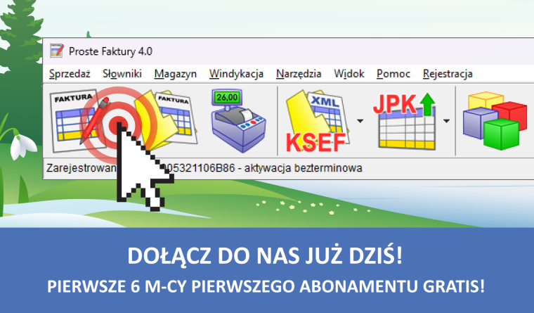 Pierwsze 6 miesięcy pierwszego abonamentu GRATIS